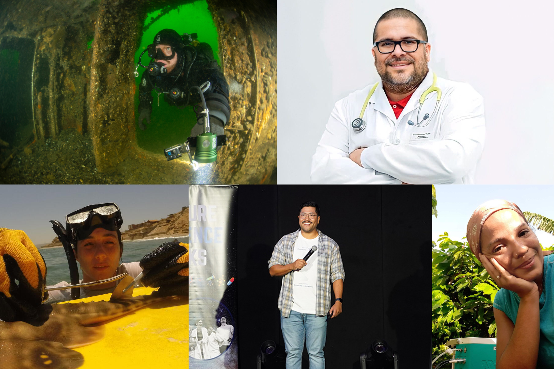 Cinco científicos peruanos que hacen patria en el mundo. Foto: Composición - Kimy Ramirez (Universidad Científica del Sur)
